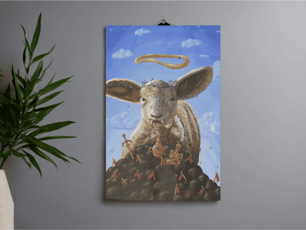 schildrij spiritueel narcisme, schilderij te huur of te koop
