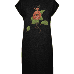 Dames Turtle Extended Shoulder T-Shirt Dress Catnapped