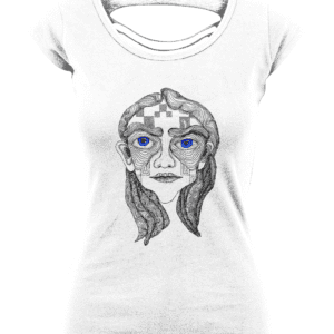 Dames Back Cut T-Shirt Shecontemplation